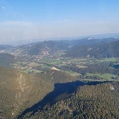 Flugwegposition um 16:28:50: Aufgenommen in der Nähe von Gemeinde Puchberg am Schneeberg, Österreich in 1235 Meter